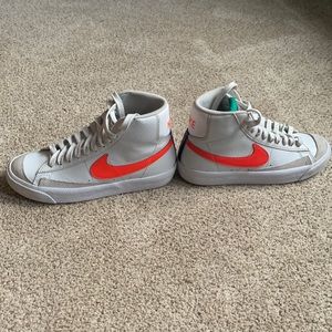 These are kids nike blazers they are a nice shoe to beat up or be a sneaker.